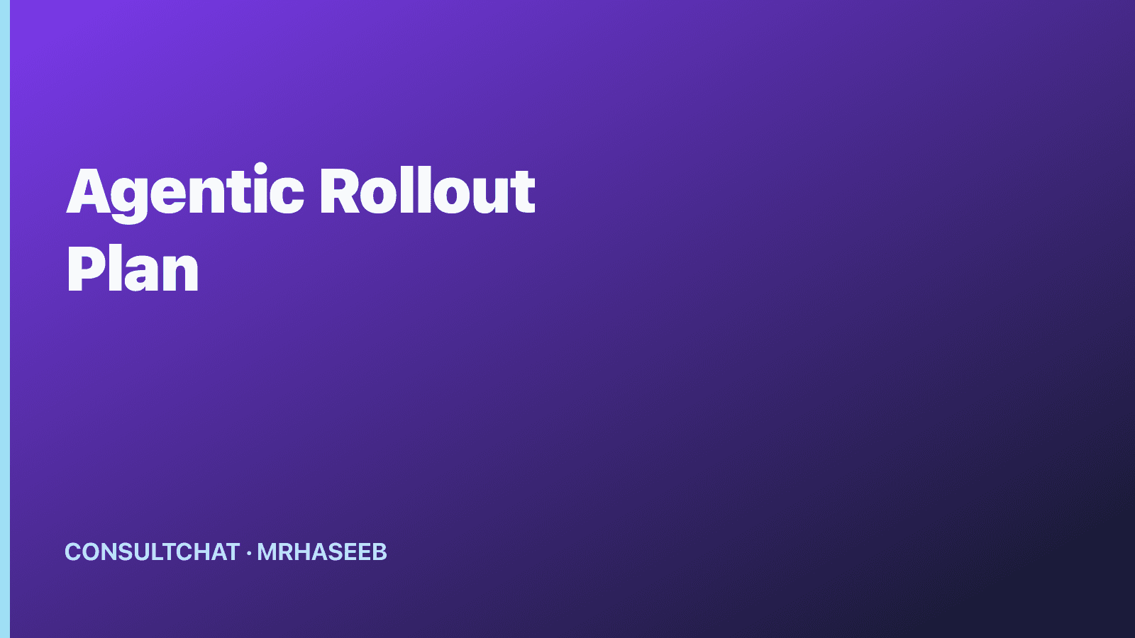 Why Agentic Rollout Plans Improve Compliance Shipping