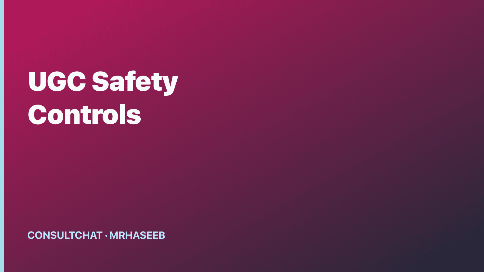 How to Implement UGC Safety in Next.js