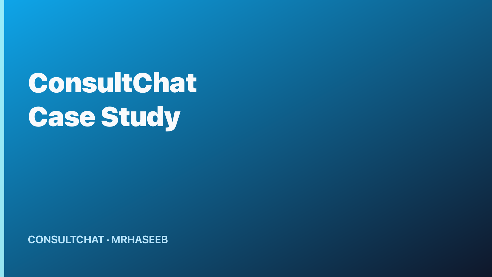 ConsultChat Platform Engineering Case Study